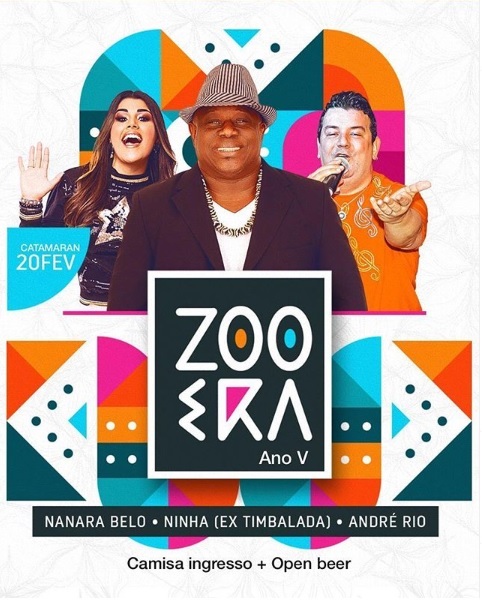 Bloco Zooêra confirma quinta edição com Ninha (ex-Timbalada), André Rio e Nanara Bello