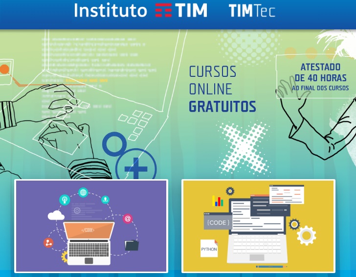 TIM Tec oferece cursos online e gratuitos durante as férias