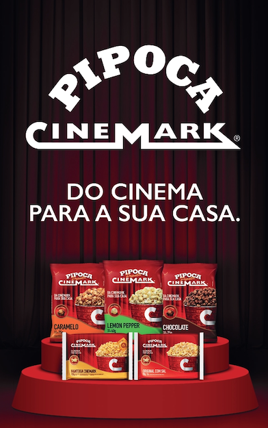 Pipocas prontas e para micro-ondas da Cinemark levam o cinema até a sua casa em Recife