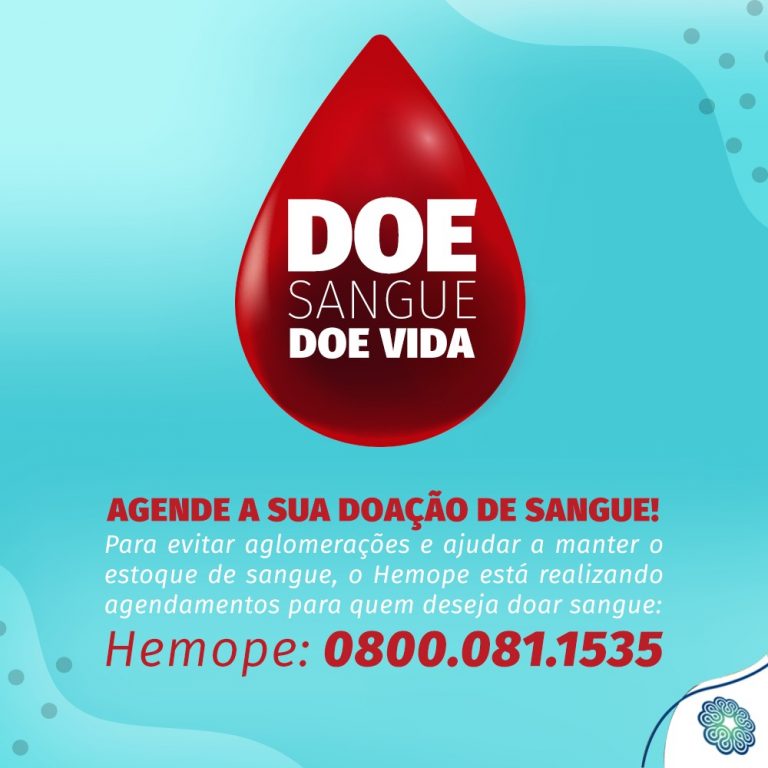 Em apoio ao Hemope, campanha para doação de sangue é promovida pelo Camará Shopping nas redes