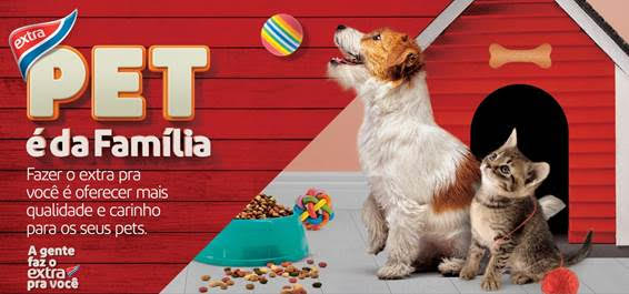 Extra promove Festival Pet com promoções e ação beneficente para animais em adoção