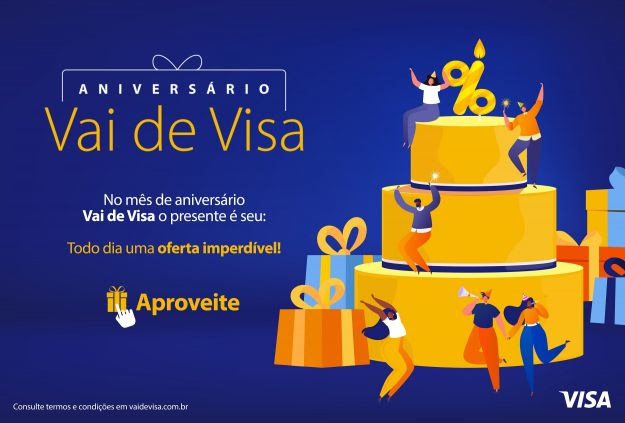 Vai de Visa comemora aniversário com ofertas exclusivas