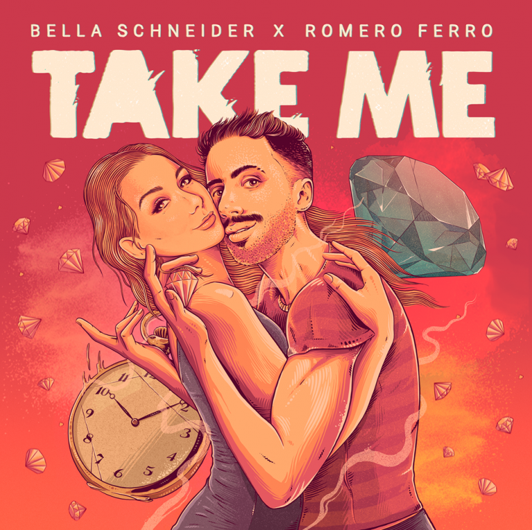 Bella Schneider lança “Take Me”, em parceria com Romero Ferro, uma canção apaixonante e sensual