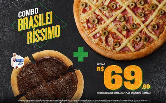 Pizza Hut lança combo Brasileiríssimo por R$ 69,90
