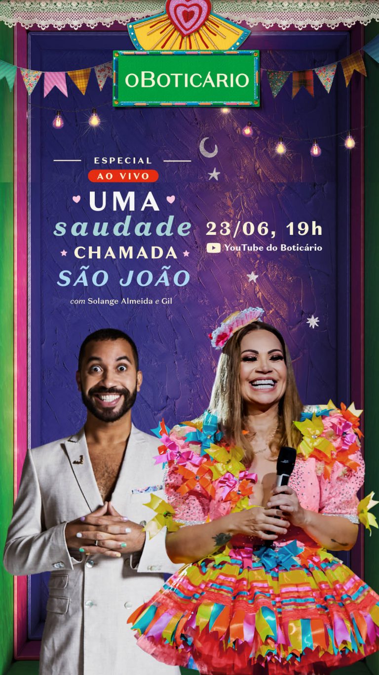 O Boticário traz Gil do BBB para celebrar São João em live show de Solange Almeida