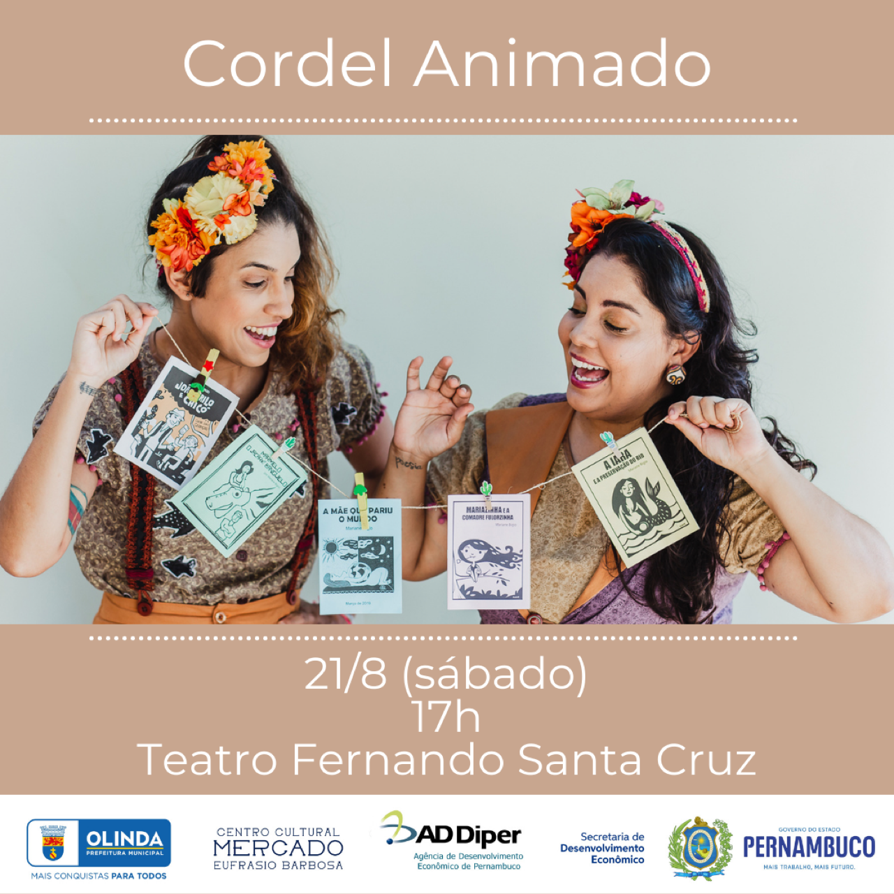 Volta aos palcos: Cordel Animado celebra Folclore na primeira apresentação aberta ao público