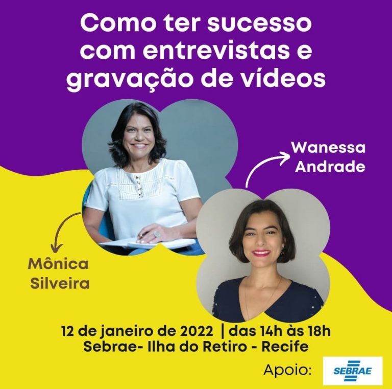 Wanessa Andrade e Mônica Silveira ministram workshop de comunicação pelo Sebrae