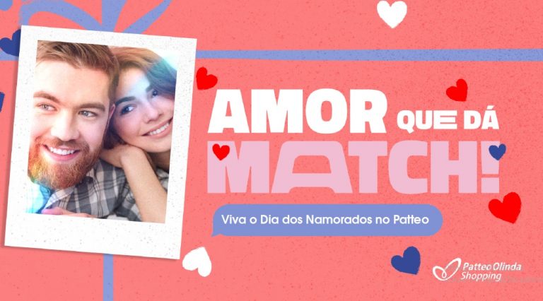 Amor que Dá Match: Shopping Patteo Olinda e O Boticário promovem ação especial para o Dia dos Namorados