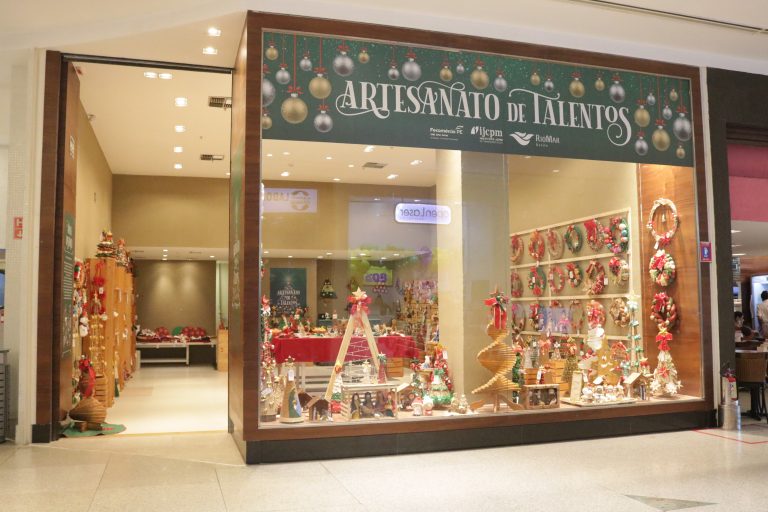 Natal sustentável na loja Artesanato de Talentos do RioMar