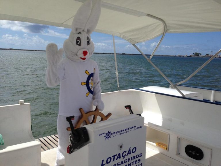Catamaran promove tour especial de Páscoa com coelhinho a bordo