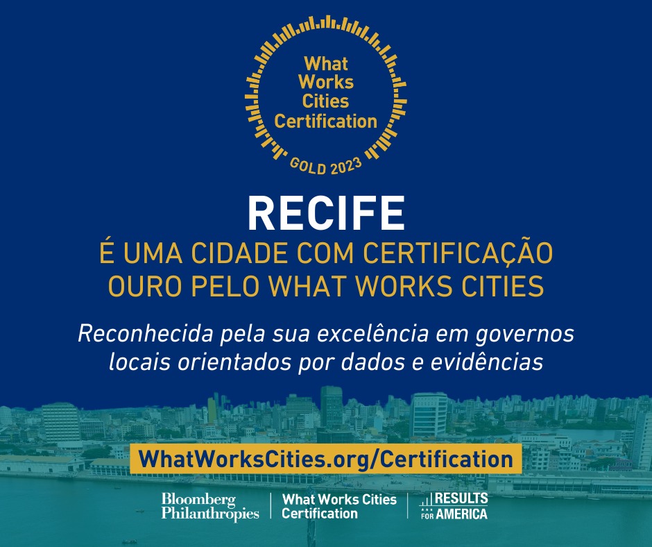 Recife é certificada pela Bloomberg Philanthropies pela atuação do Compaz