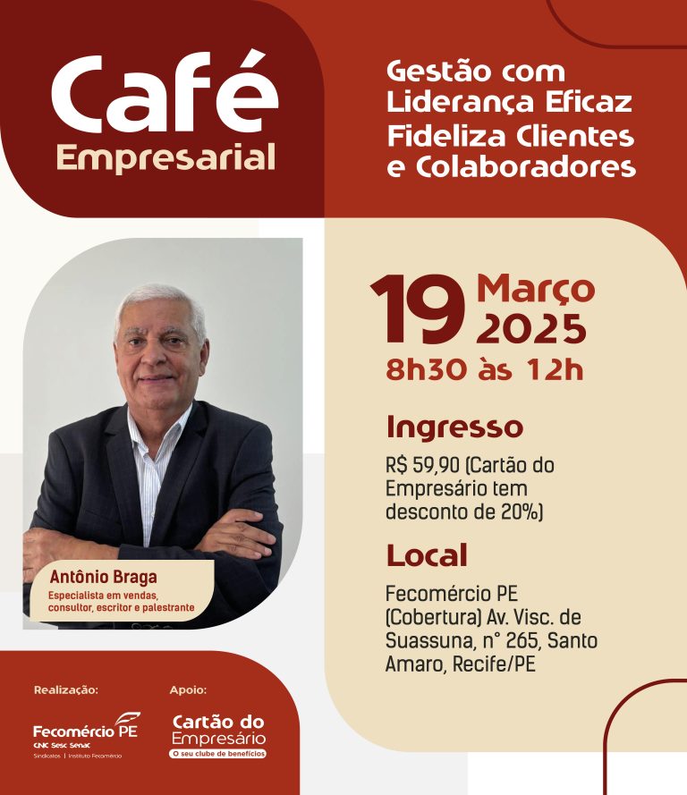 Instituto Fecomércio anuncia primeiro Café Empresarial de 2025