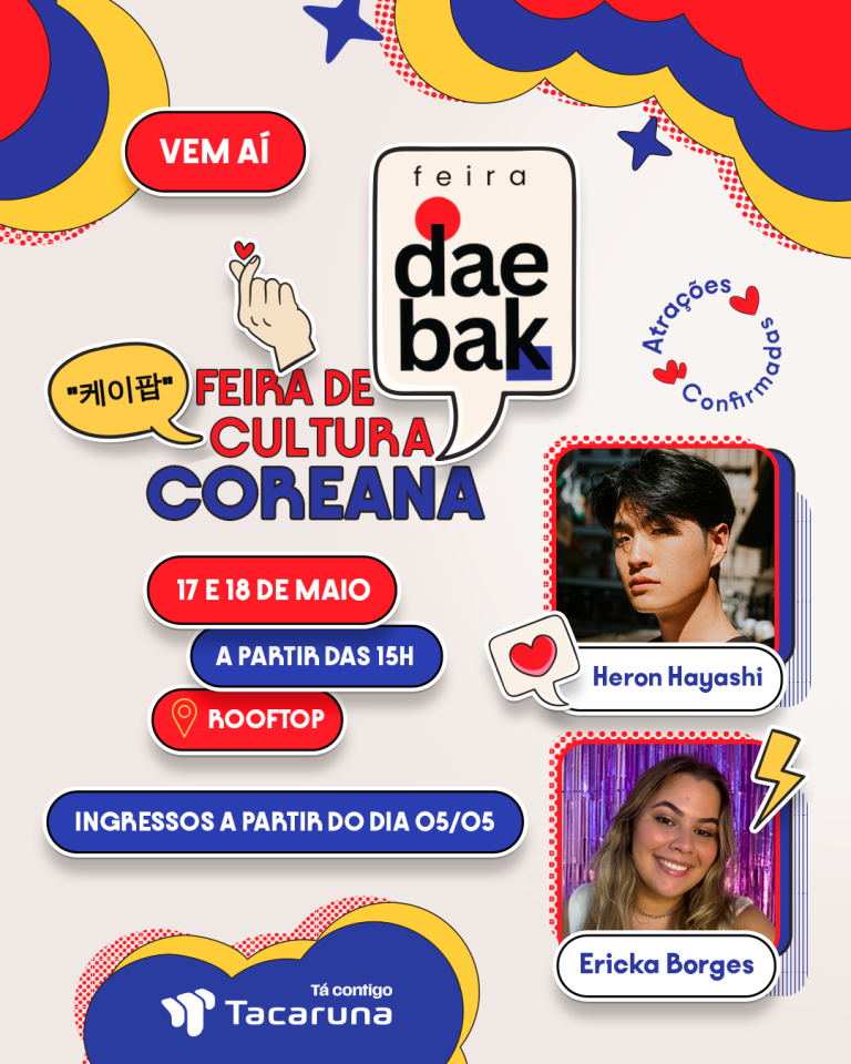 Com foco em k-pop e k-dramas, Feira Daebak realiza sua primeira edição no Shopping Tacaruna