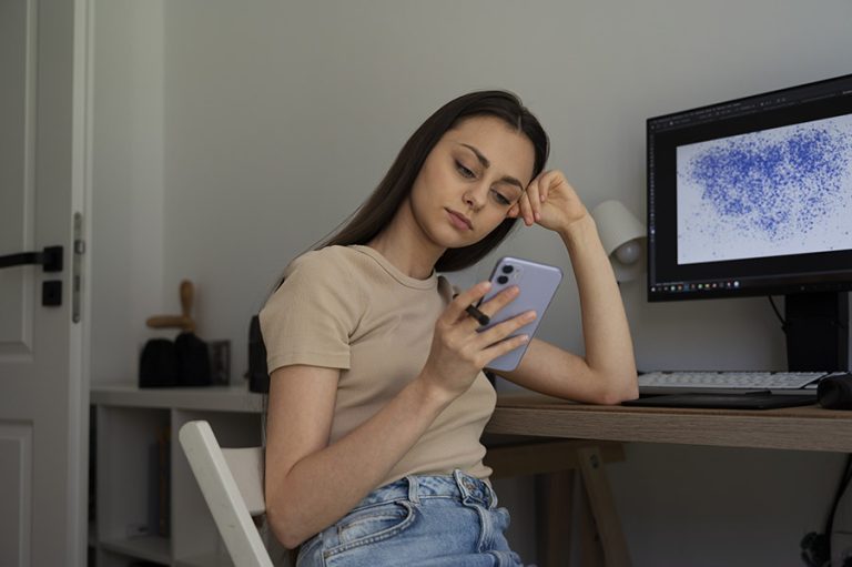 Postura no uso do celular e notebook acende alerta para epidemia silenciosa de dores cervicais